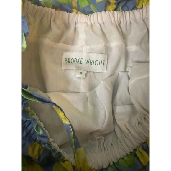 Brooke Wright lemon print cotton lawn swing dress - Picture 6 of 8